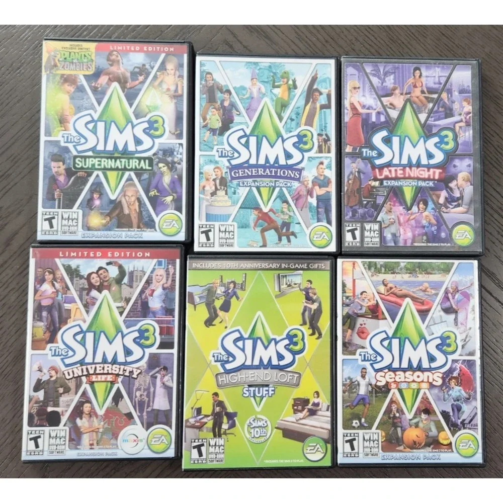 The Sims 3 Expansion Pack Lot PC Game Bundle